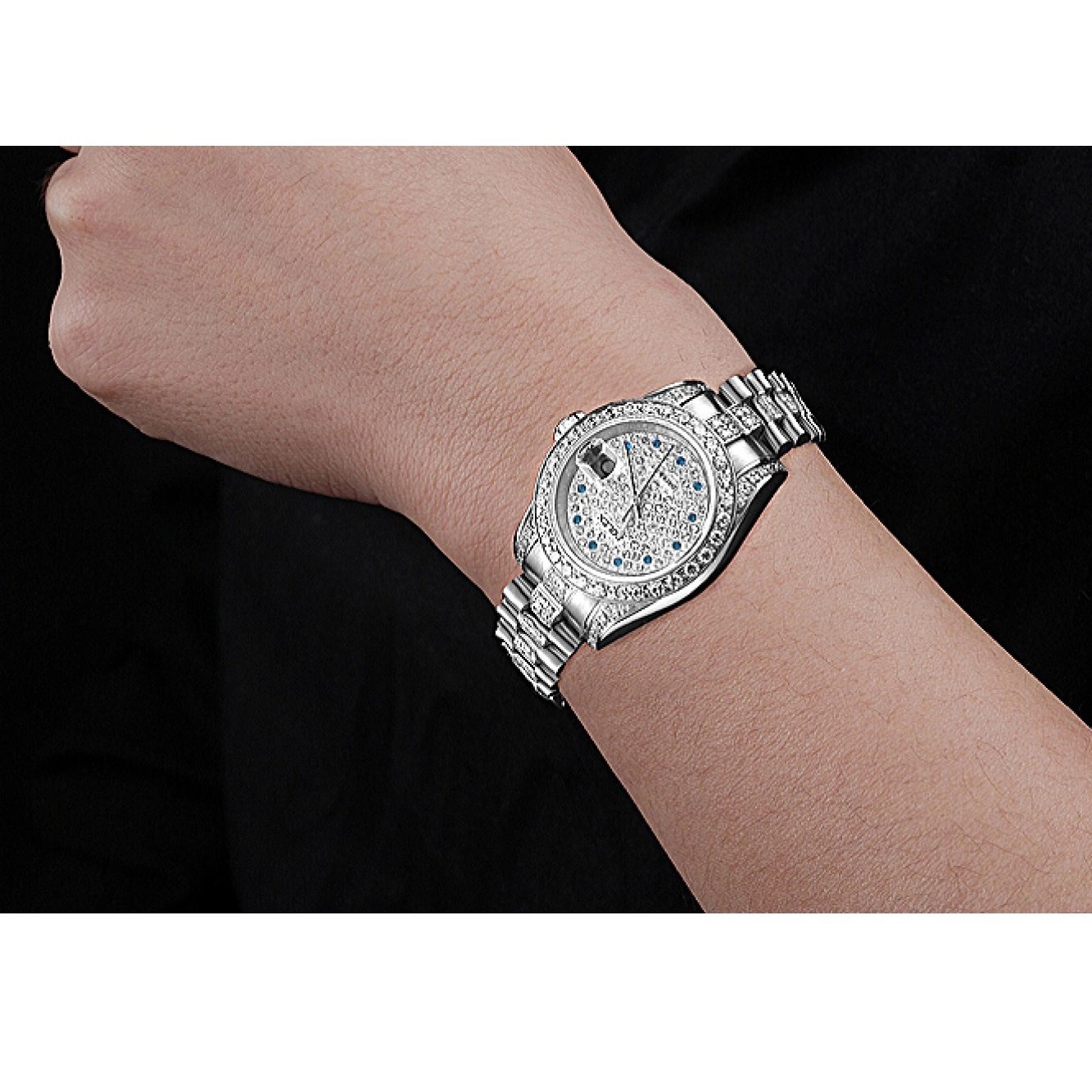 MiroTime 0721 Swiss Rolex DateJust Diamond Dial Stainless Steel 622021